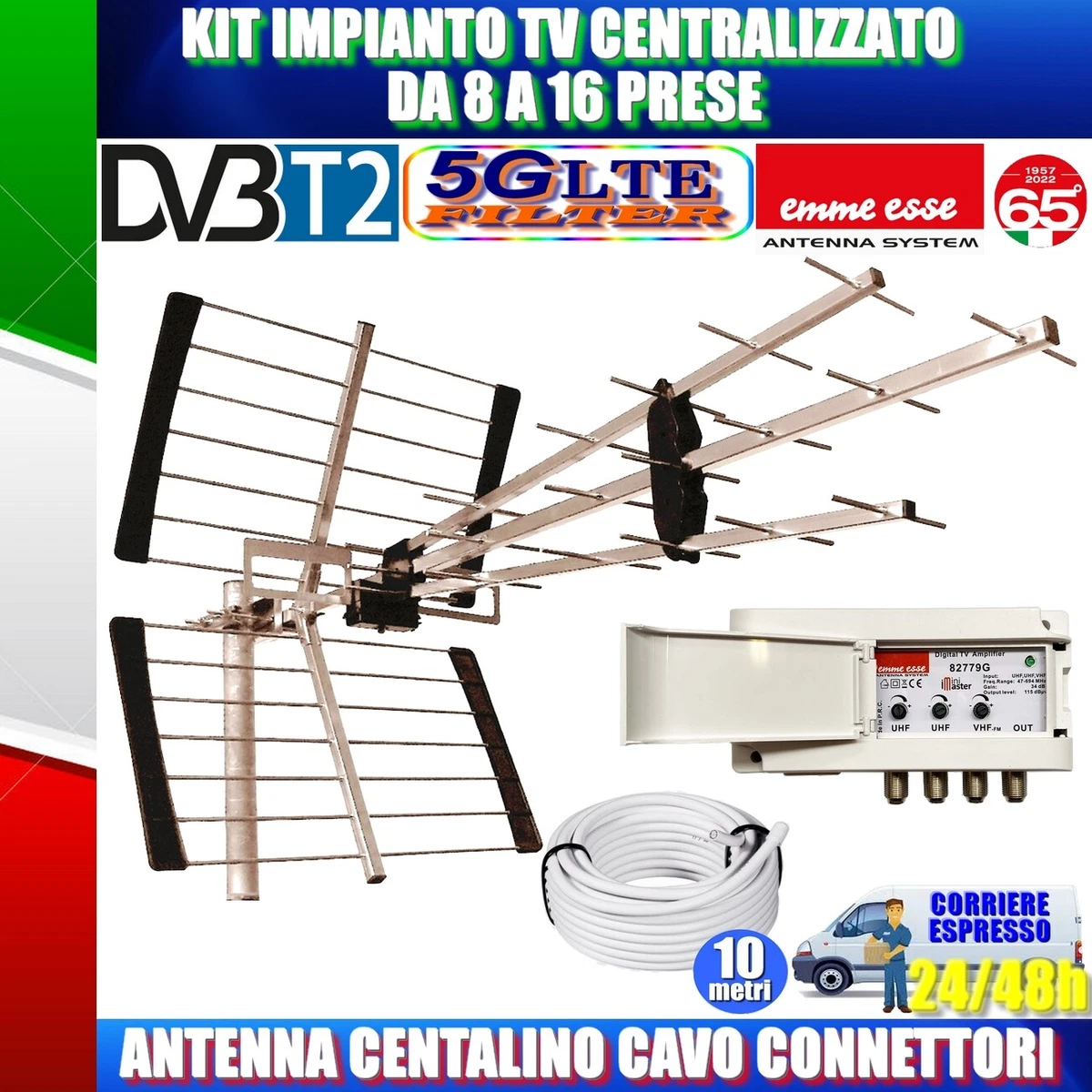 29122-Adattatore presa-presa per TV 9,5mm - La Guida Elettrica