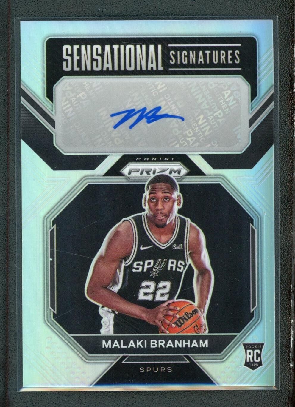2022-23 MALAKI BRANHAM AUTO PANINI PRIZM SENSATIONAL SIGNATURES SILVER ROOKIE RC