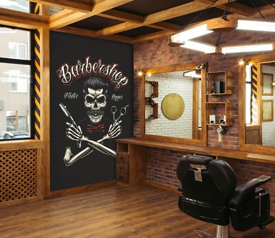 3D Cool G3447 Hair Cut Barber Shop Wallpaper Wall Murals Self-adhesive E