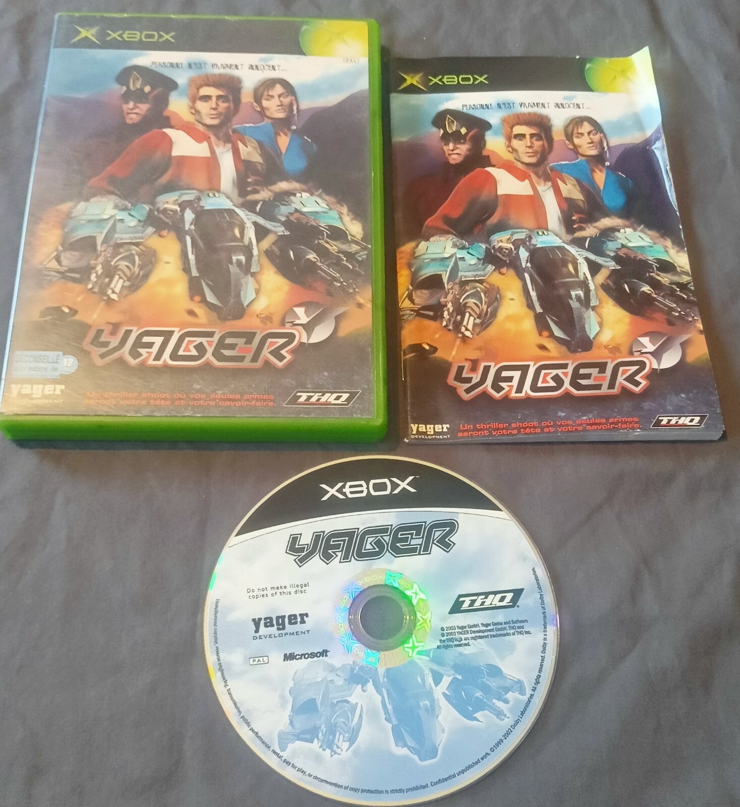(XBOX01) XBOX Yager FR COMPLET