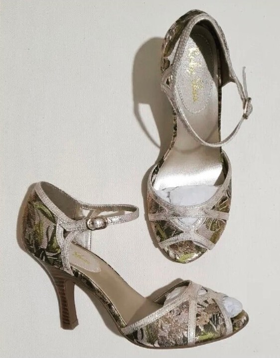 Ruby Shoo Vintage Style Floral Heels UK UK