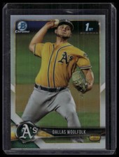 2018 Bowman Draft #BDC-127 Dallas Woolfolk Chrome Refractors