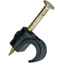 Cable Clips Black 100Pcs 15-18mm Tower Tower Plastic #77CB15PAC New