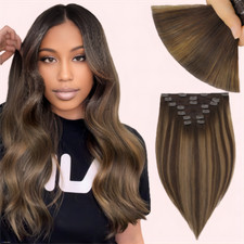 Extensions Clip in 100 Human Hair Extensions Remy Hair Clip Ins 7PCS 120g