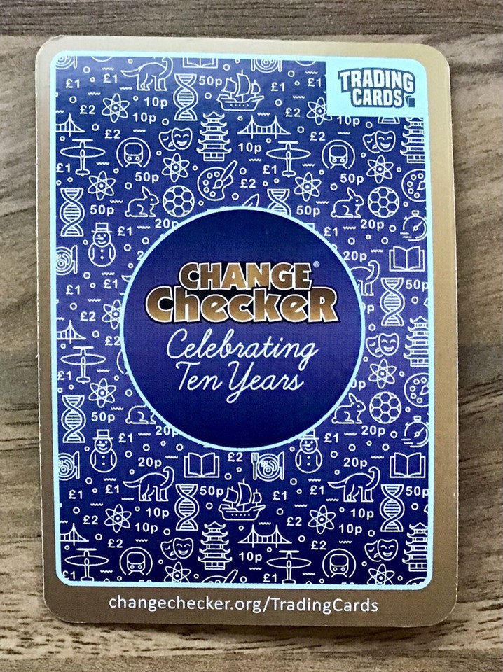 CHANGE CHECKER GOLD TRADING CARD EU EC PRESIDENCY 50p COMMEMORATIVE ...