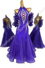 SunnyK Waltz Tango st Dance Dress Salsa Costume Stardard Ballroom Competition