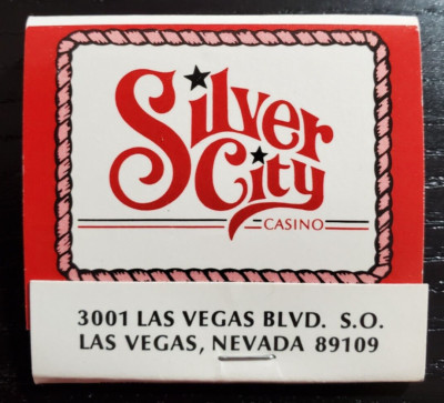 Silver City Casino Las Vegas Full Unstruck 30 Strike Matchbook