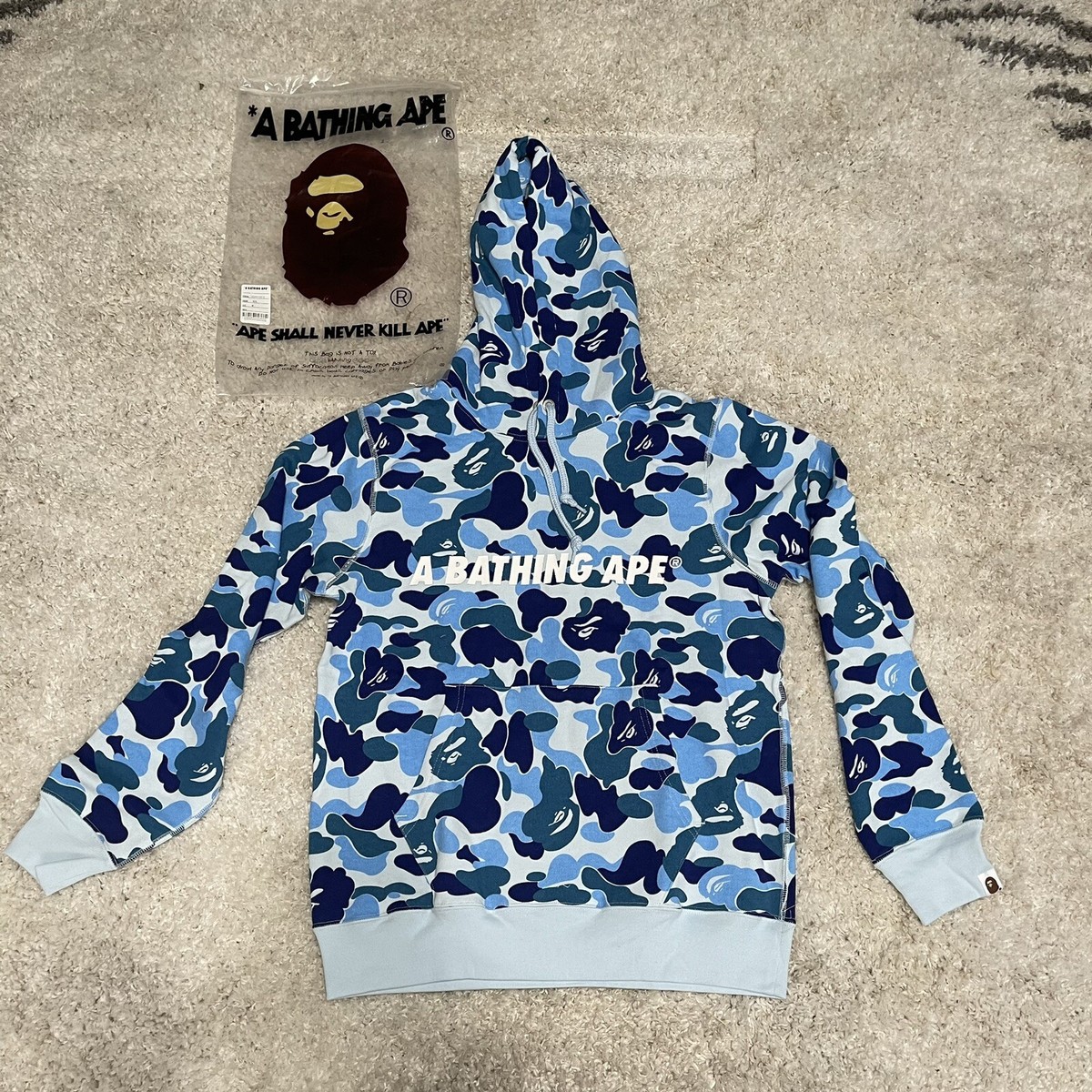 BAPE ABC Camo Pullover Blue M | eBay