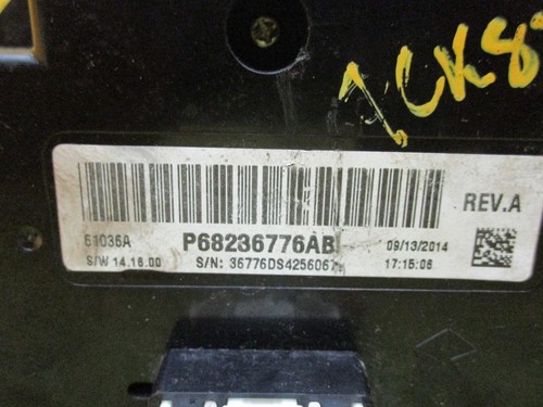 15 2015 Ram 1500 Lone Star AC Heat Temperature Climate Control Switch - Picture 5 of 6