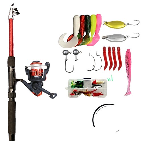 Travel Fishing Rods, 4 Piece Fishing Pole with Case/Bag, Casting/Spinning |  eBay