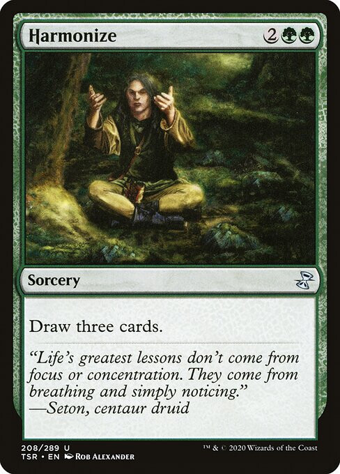 NM Harmonize, MTG, Time Spiral Remastered, Magic the Gathering