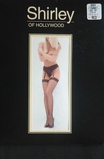 Shirley of Hollywood Fishnet Lace Top Red Stockings One Size