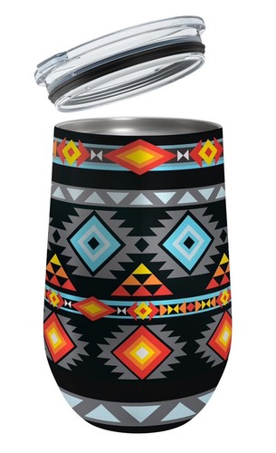 Southwest Navajo Print Stainless Steel Travel Mug 12 once-4412 - Picture 7 of 22