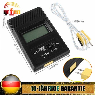 TM-902C Digital LCD Temperaturmessgerät K-Typ Thermometer Sonde -50 13 -1300  