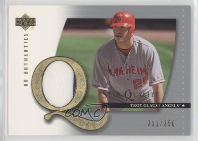 2003 Upper Deck Authentics Star Quality Game-Used /350 Troy Glaus #SQ-TR