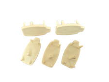 Zebra Shade Deluxe bottom rail end caps Ivory