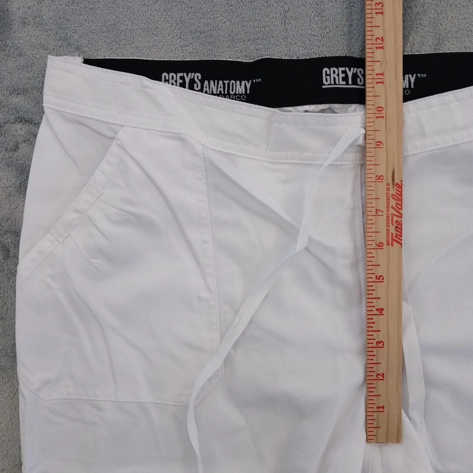 Pantalones Médicos Grey's Anatomy Para Mujer XL Blanco Estilo #4245 Nuevos Con Defecto Foto 4 de 4