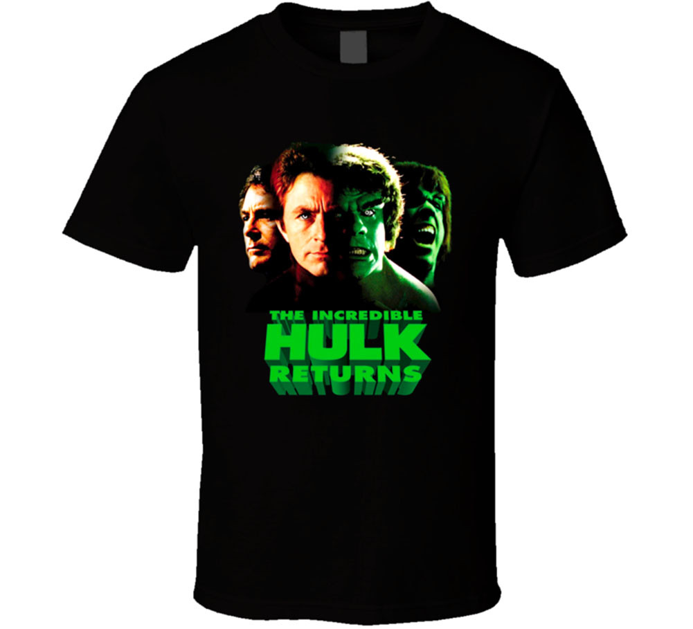 The Incredible Hulk Superhero Classic Movie Retro T Shirt Tee Shirts ...
