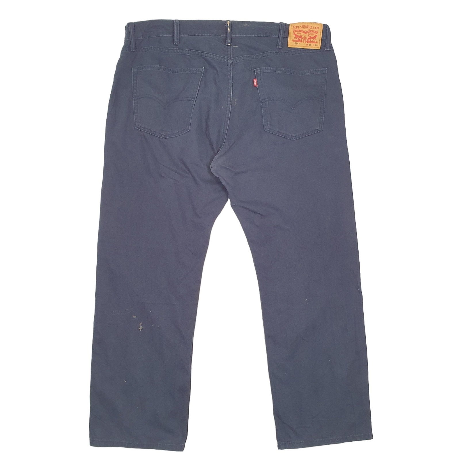 LEVIS 514 Chino Trousers Cotton Navy Mens W40 L30 image 3