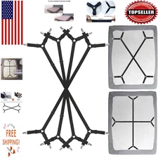 Travel-Friendly Bed Sheet Clip Straps - Adjustable Grippers for Secure Sheets