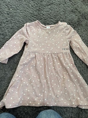 Kleidchen Gr 74 Mädchen Rosa mit Punkten Sehr Guter Zustand
