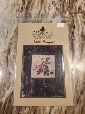 Cedar Hill Cross Stitch Chart - Shaker/Country Easter Bouquet