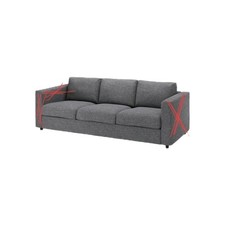 IKEA VIMLE 705.579.91 SET COPRITUTTO 3 posti divano Lejde grigio NUOVO PREZZO AL PUBBLICO £279