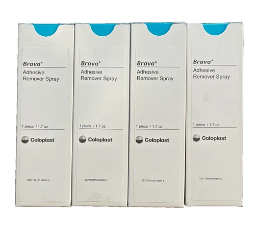 Coloplast Brava Adhesive Spray Remover Spray 1.7oz Bottle - Lot Of 4 (exp 2029)