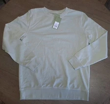 Goodfellow & Co. Mens Sage French Terry Crewneck Pullover Sweatshirt Size Medium