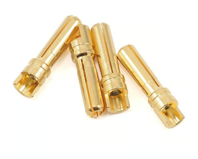 ProTek PTK-5035 RC 4.0mm ''Super Bullet'' Gold Male Connectors 4pk