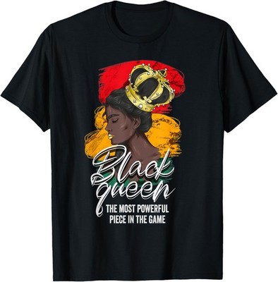 Black Queen Powerful Chess History Educated Strong Women T-Shirt