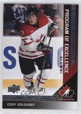 2013 Upper Deck Team Canada Program of Excellence Alumni Cody Goloubef #222 1o3