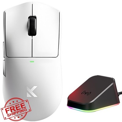 Hyekit K7 Ultra Wireless Gaming Mouse White