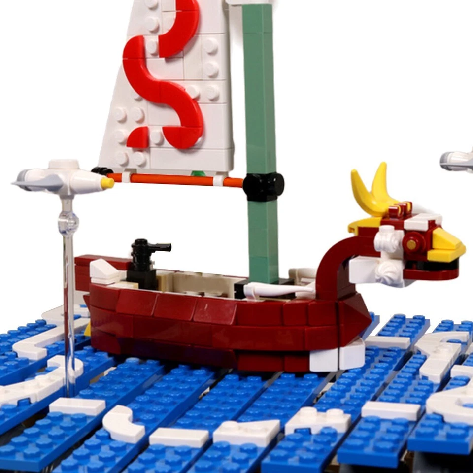 MOC The Legend of Zelda Adventure on the Great Sea Model Ship Building Bricks - Image 2 of 4