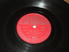 78 rpm INEZ WASHINGTON New That Ain't Right/Soldier Man Blues Cincinnati R&B