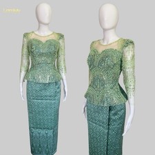 Khmer Traditional Outfit / Cambodian Clothes - 2 Piece, Khmer Shirt  Skirt