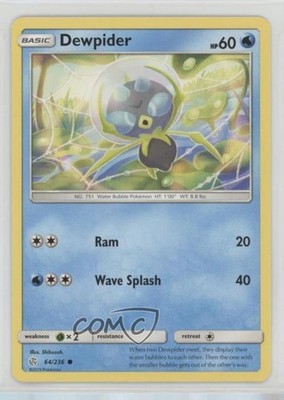 Dewpider Pokémon Sun & Moon Cosmic Eclipse #64