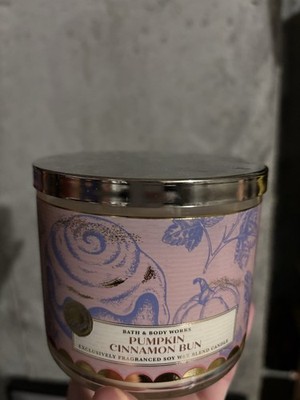 Bath And Body Works Pumpkin Cinnamon Bun 3-Wick Candle