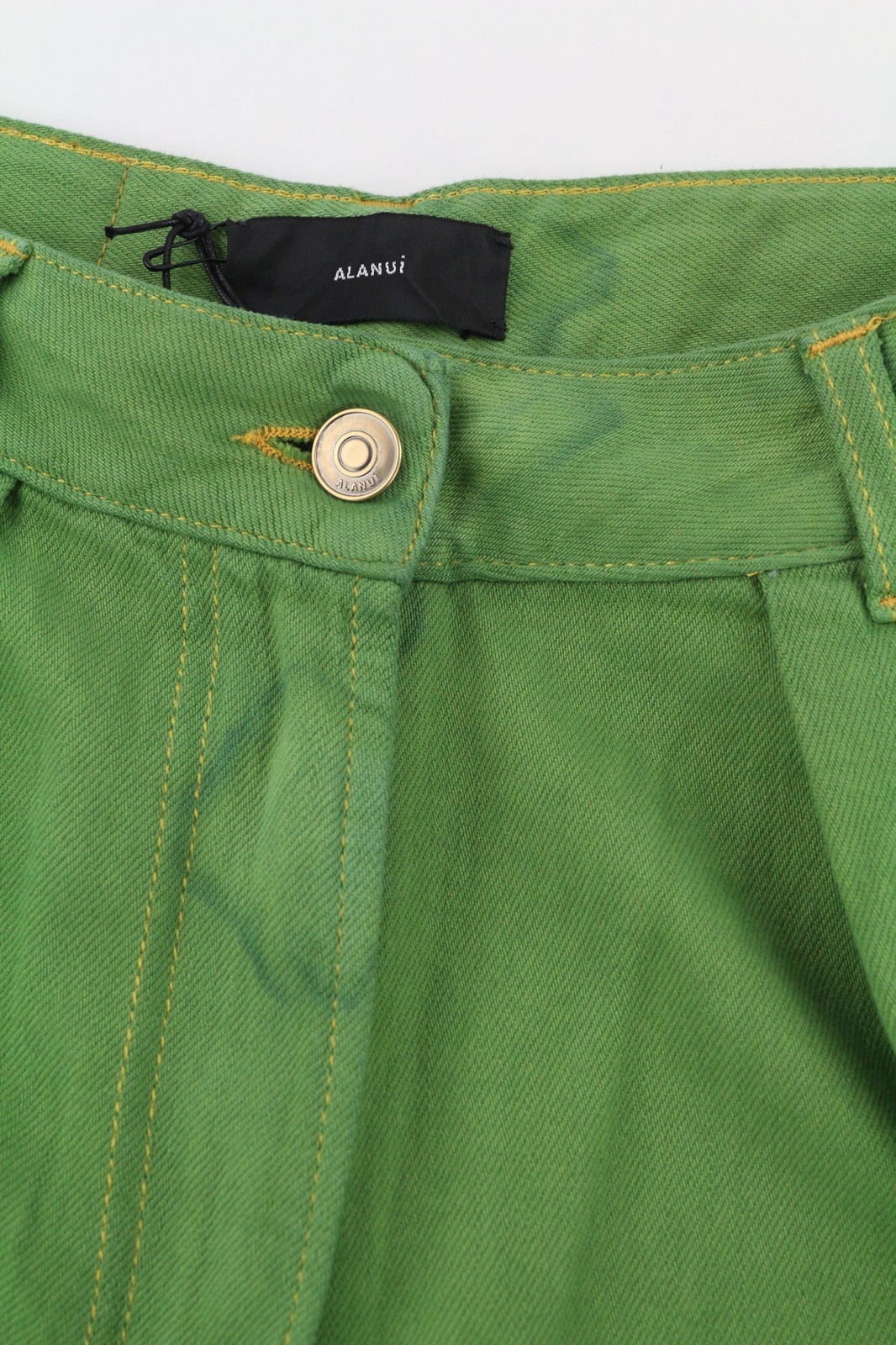 ALANUI Women's Jeans W26 Magic Journey Blue Green Tye-Dye Wide Fit RRP649 * image 10