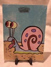 2025 Topps Chrome Spongebob 1/1 Gary Art Sketch Signed by Rich Hennemann
