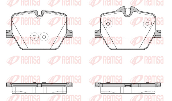 Remsa BremsbeläGe Bremsbelegsatz Hinten Passend FüR BMW 3Er Touring-image