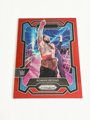 Roman Reigns Under Card Red 99/99 2024 Panini Prizm WWE Card # 191