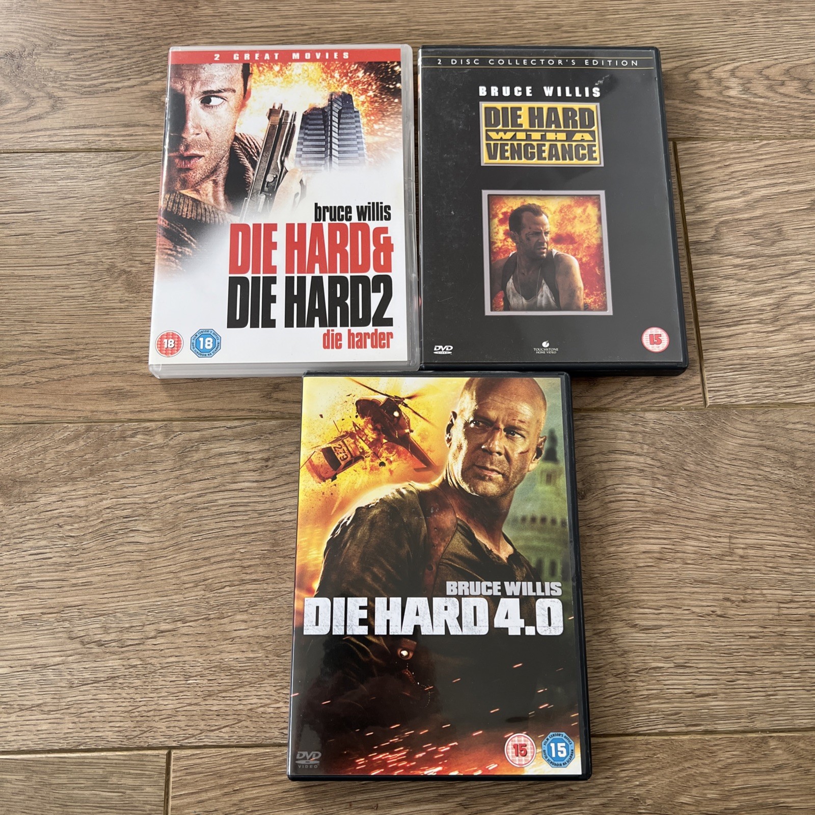 Die Hard Trilogy & Die Hard 4.0 DVD - Bruce Willis - 4.0
