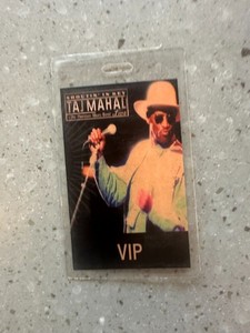 road crew issued TAJ MAHAL all access pass 