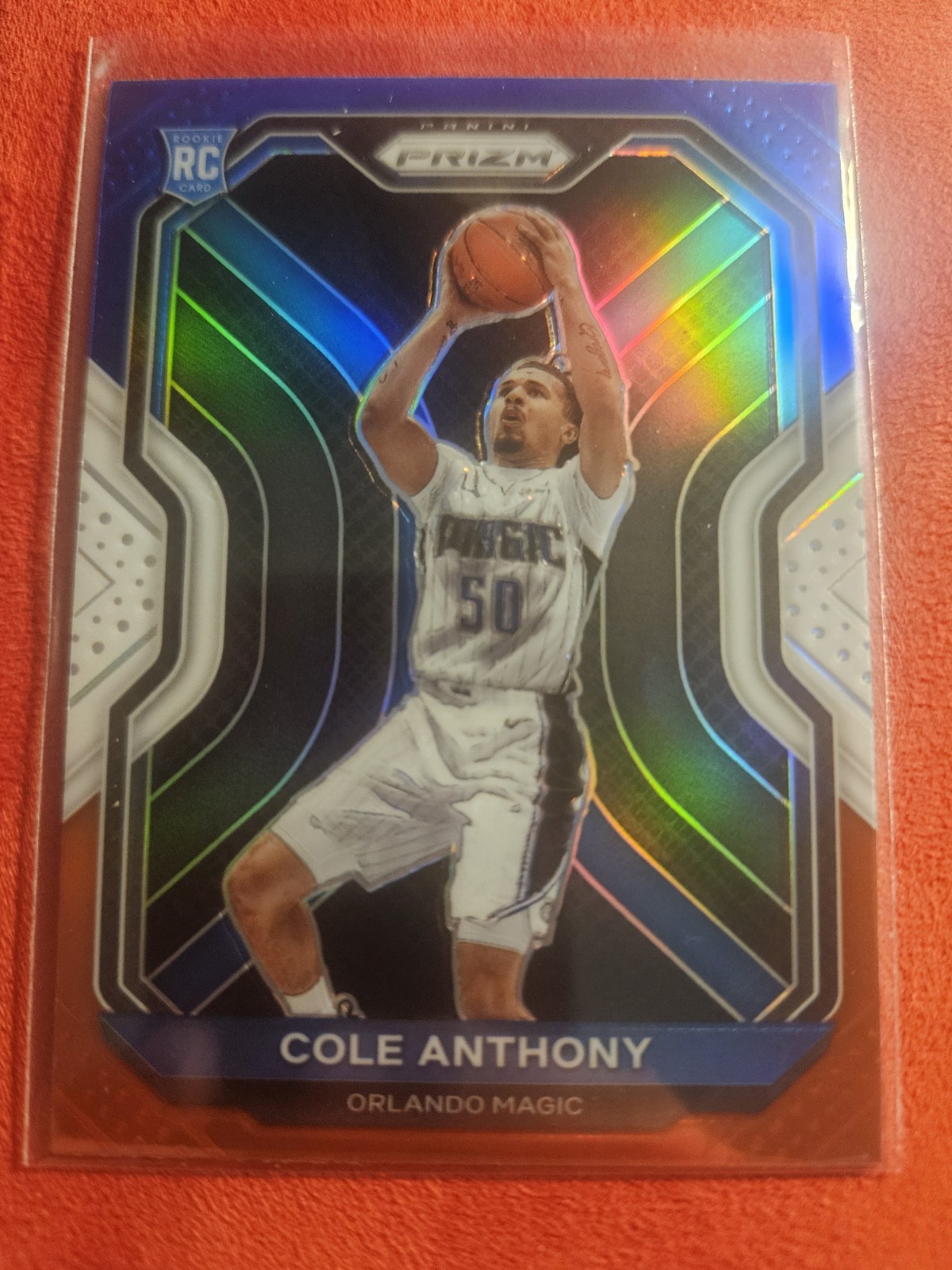 Cole Anthony 2020-21 Panini Prizm Red White Blue Prizm Rookie #292 Orlando Magic