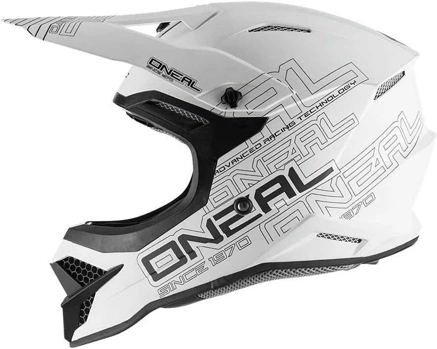 O'Neal - 0627-011 Serie 3 Unisex-Adulto Casco Todoterreno X-Pequeño, Plano Blanco Foto 2 de 4