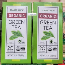 Trader Joe's Organic Green Tea 1.28oz 36g Boxes