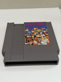 Cartucho de juego rompecabezas aut&eacute;ntico Nintendo NES Dr. Mario etiqueta limpia probado OEM