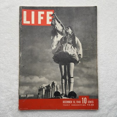 Life Magazine December 16 1940 WWII Greek Soldier Nazi Germany Refugees ADS