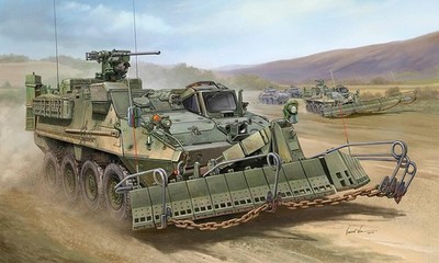 Trumpeter 01575  1/35 M1132 Stryker Engineer Sq  NEU OVP +